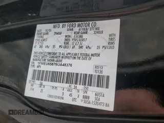 2006 Ford Explorer Limited z VIN 1FMEU65876UA48376, wystawiony jako Copart lot #63433505 z przebiegiem 229 600 mil mil oraz Szkoda całkowita • Salvage title. Historia ofert i sprzedaży dostępna na DreamBid. Obrazek 13.