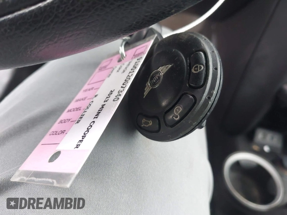 2013 MINI Hardtop with VIN WMWSU3C54DT375008, listed as a IAAI auction lot 41751594 with 136,269 mi miles and . Bid and sale history available at DreamBid. Image 11.