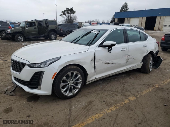 2022 Cadillac CT5 Premium Luxury with VIN 1G6DT5RK0N0133815, listed as a Copart auction lot 41444045 with 31,931 mi miles and Salvage Title. Bid and sale history available at carsss.com. Image 1.
