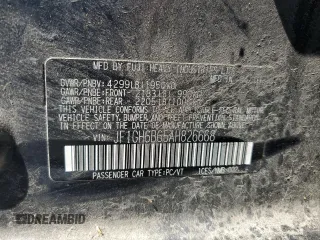 2010 Subaru Impreza i Premium z VIN JF1GH6B65AH826668, wystawiony jako Copart lot #57514305 z przebiegiem 143 146 mil mil oraz Szkoda całkowita • Salvage title. Historia ofert i sprzedaży dostępna na DreamBid. Obrazek 12.