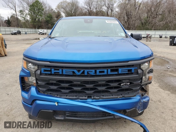 2022 Chevrolet Silverado 1500 Work Truck with VIN 3GCNAAEK3NG632724, listed as a Copart auction lot 45302405 with 38,129 mi miles and Salvage Title. Bid and sale history available at DreamBid. Image 5.