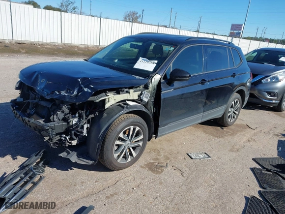 2022 Volkswagen Tiguan S with VIN 3VV1B7AX7NM107779, listed as a IAAI auction lot 41210258 with 57,154 mi miles. Bid and sale history available at carsss.com. Image 18.