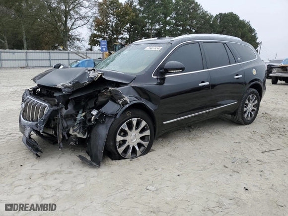 2017 Buick Enclave Leather with VIN 5GAKRBKDXHJ100527, listed as a Copart auction lot 79457454 with 99,516 mi miles and Salvage Title. Bid and sale history available at carsss.com. Image 1.