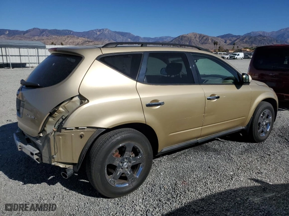 2003 Nissan Murano SL with VIN JN8AZ08W13W208803, listed as a Copart auction lot 89105015 with 113,816 mi miles and Salvage Title. Bid and sale history available at carsss.com. Image 3.