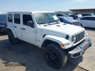 2024 Jeep Wrangler Sahara with VIN 1C4RJXP64RW225507, listed as a IAAI auction lot 42245973 with 45,984 mi miles and . Bid and sale history available at DreamBid. Image 1.