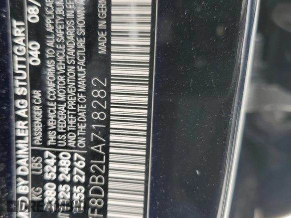 2020 Mercedes-Benz E 350 with VIN WDDZF8DB2LA718282, listed as a Copart auction lot 61334585 with 26,417 mi miles and Clean title. Bid and sale history available at DreamBid. Image 12.