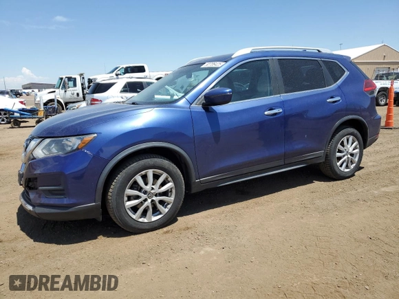 2017 Nissan Rogue SV with VIN KNMAT2MV1HP547195, listed as a Copart auction lot 60706425 with 138,162 mi miles and Salvage title. Bid and sale history available at DreamBid. Image 1.