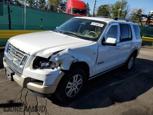 2007 Ford Explorer Eddie Bauer z VIN 1FMEU74887UA62229, wystawiony jako Copart lot #57144215 z przebiegiem 289 401 mil mil oraz Szkoda całkowita • Salvage title. Historia ofert i sprzedaży dostępna na DreamBid. Obrazek 1.