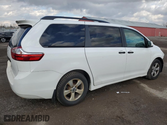 2018 Toyota Sienna L with VIN 5TDZZ3DC1JS907423, listed as a Copart auction lot 78247414 with 138,385 mi miles and Salvage Title. Bid and sale history available at DreamBid. Image 3.