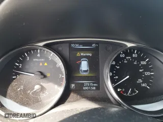 2016 Nissan Rogue SV with VIN KNMAT2MV9GP723361, listed as a Copart auction lot 50865835 with 27,515 mi miles and Salvage Title. Bid and sale history available at carsss.com. Image 9.