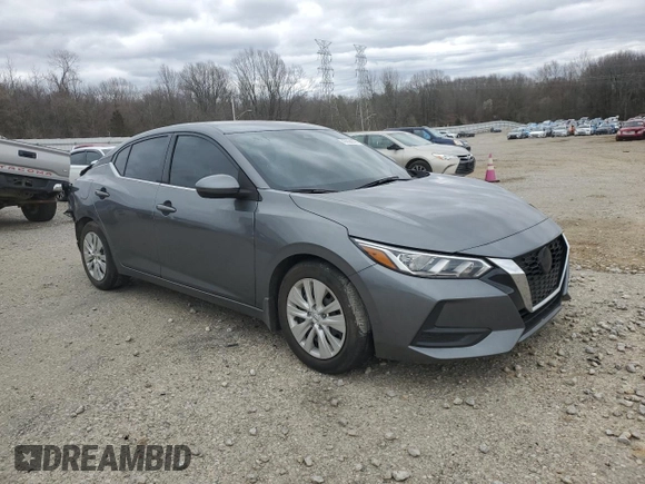 2022 Nissan Sentra S with VIN 3N1AB8BV7NY281834, listed as a Copart auction lot 47828375 with 45,484 mi miles and Salvage Title. Bid and sale history available at carsss.com. Image 4.