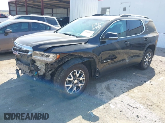 2023 GMC Acadia SLT z VIN 1GKKNUL45PZ233933, wystawiony jako IAAI lot #42019113 z przebiegiem 57 789 mil mil oraz . Historia ofert i sprzedaży dostępna na DreamBid. Obrazek 2.