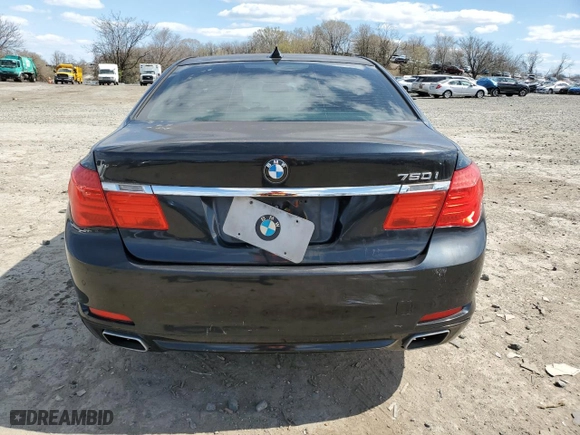 2009 BMW 7 Series 750i with VIN WBAKA83559CY33507, listed as a Copart auction lot 50502475 with 0 mi miles and Clean Title. Bid and sale history available at carsss.com. Image 6.