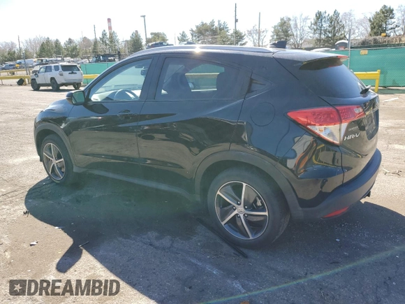 2021 Honda HR-V EX-L with VIN 3CZRU5H74MM719808, listed as a Copart auction lot 50609565 with 52,031 mi miles and Salvage Title. Bid and sale history available at carsss.com. Image 2.