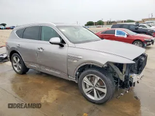 2021 Genesis GV80 with VIN KMUHCESC2MU040722, listed as a Copart auction lot 52934215 with 31,049 mi miles and Clean title. Bid and sale history available at DreamBid. Image 4.