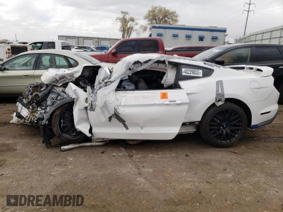 2020 Ford Mustang GT with VIN 1FA6P8CF5L5133791, listed as a Copart auction lot 40229052 with Not Provided miles and Salvage Title. Bid and sale history available at DreamBid. Image 9.