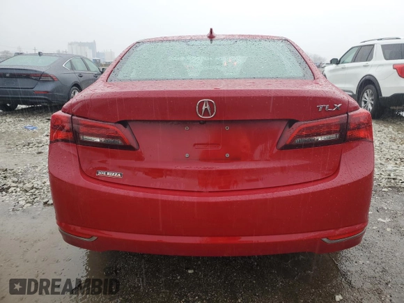 2017 Acura TLX with VIN 19UUB1F3XHA003742, listed as a Copart auction lot 47879745 with 0 mi miles and Salvage Title. Bid and sale history available at carsss.com. Image 6.