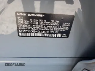 2022 BMW X4 M z VIN 5YM23EC09N9L83620, wystawiony jako Copart lot #58009214 z przebiegiem 21 587 mil mil oraz Szkoda całkowita • Salvage title. Historia ofert i sprzedaży dostępna na DreamBid. Obrazek 13.