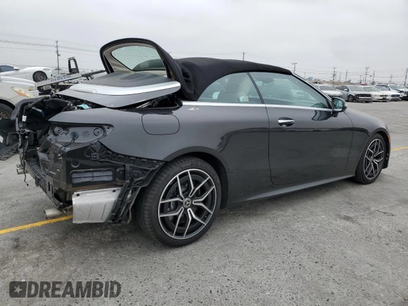 2023 Mercedes-Benz E 450 with VIN W1K1K5JB2PF201763, listed as a Copart auction lot 55448705 with 6,712 mi miles and Salvage title. Bid and sale history available at DreamBid. Image 3.