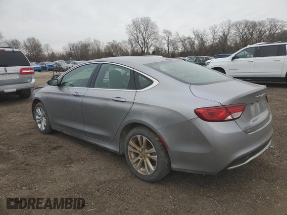 2015 Chrysler 200 Limited with VIN 1C3CCCAB3FN599112, listed as a Copart auction lot 51808565 with 143,538 mi miles and Salvage Title. Bid and sale history available at carsss.com. Image 2.