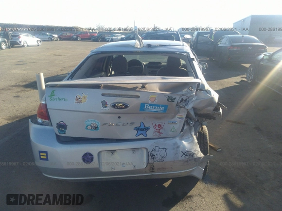 2008 Ford Focus SE with VIN 1FAHP35N78W181598, listed as a IAAI auction lot 41789881 with 95,887 mi miles and . Bid and sale history available at DreamBid. Image 6.