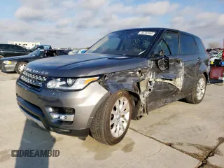 2017 Land Rover Range Rover Sport HSE with VIN SALWR2FV7HA125526, listed as a Copart auction lot 46792585 with 97,676 mi miles and Salvage Title. Bid and sale history available at carsss.com. Image 1.