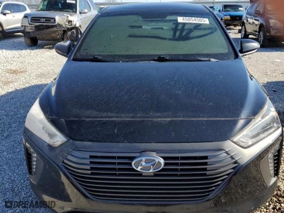 2017 Hyundai Ioniq Hybrid SEL with VIN KMHC75LC1HU029177, listed as a Copart auction lot 45054505 with 95,609 mi miles and Salvage Title. Bid and sale history available at carsss.com. Image 5.