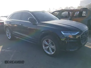 2019 Audi Q8 Premium z VIN WA1AVAF10KD022467, wystawiony jako IAAI lot #41629756 z przebiegiem 54 287 mil mil oraz . Historia ofert i sprzedaży dostępna na DreamBid. Obrazek 1.