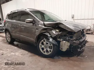 2014 Ford Escape Titanium with VIN 1FMCU9JX9EUA56421, listed as a IAAI auction lot 41392372 with 117,234 mi miles. Bid and sale history available at carsss.com. Image 1.