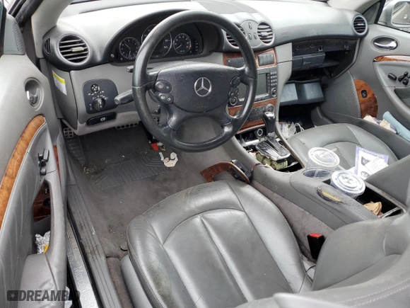 2008 Mercedes-Benz CLK-Class 3.5L with VIN WDBTK56F38T090771, listed as a Copart auction lot 51752535 with 0 mi miles and Salvage Title. Bid and sale history available at carsss.com. Image 8.