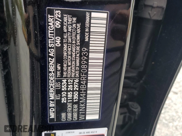 2024 Mercedes-Benz GLC 300 z VIN W1NKM4HB4RF089939, wystawiony jako Copart lot #48297345 z przebiegiem 24 682 mil mil oraz Nie do naprawy • Non repairable. Historia ofert i sprzedaży dostępna na DreamBid. Obrazek 14.