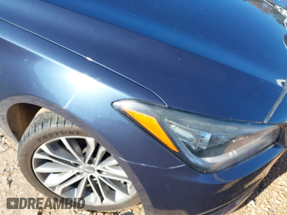 2015 Hyundai Genesis 3.8L with VIN KMHGN4JE7FU038338, listed as a IAAI auction lot 41062654 with 163,468 mi miles and . Bid and sale history available at DreamBid. Image 6.