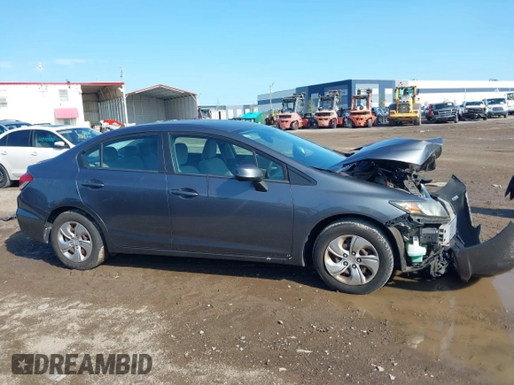 2013 Honda Civic LX z VIN 19XFB2F54DE041313, wystawiony jako IAAI lot #42414409 z przebiegiem 124 401 mil mil oraz . Historia ofert i sprzedaży dostępna na DreamBid. Obrazek 13.