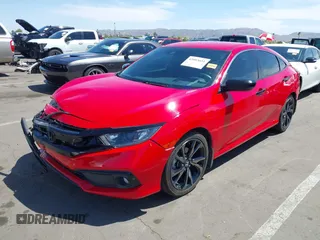 2020 Honda Civic Sedan Sport with VIN 2HGFC2F89LH506471, listed as a IAAI auction lot 42003651 with 70,311 mi miles. Bid and sale history available at carsss.com. Image 2.