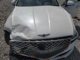 2021 Genesis G80 2.5T with VIN KMTGB4SC8MU078677, listed as a Copart auction lot 71980724 with 49,536 mi miles and Salvage Title. Bid and sale history available at carsss.com. Image 13.