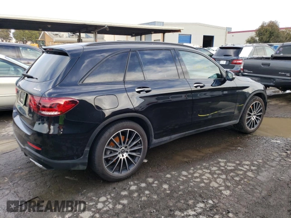 2021 Mercedes-Benz GLC with VIN W1N0G8EB8MF882311, listed as a Copart auction lot 36476333 with 0 mi miles. Bid and sale history available at carsss.com. Image 3.