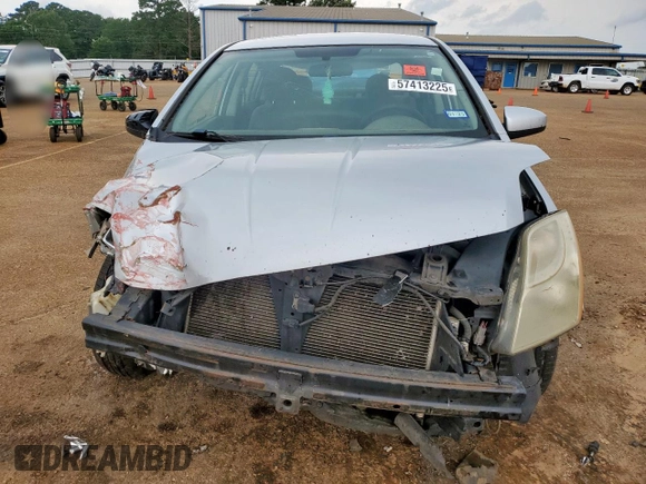 2011 Nissan Sentra S with VIN 3N1AB6AP8BL652595, listed as a Copart auction lot 57413225 with 295,938 mi miles and Salvage title. Bid and sale history available at DreamBid. Image 5.