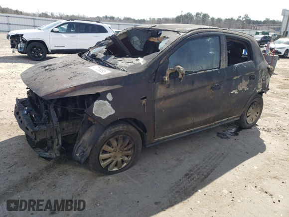 2021 Mitsubishi Mirage ES with VIN ML32AUHJ0MH009267, listed as a Copart auction lot 47106695 with Not provided miles and Salvage title. Bid and sale history available at DreamBid. Image 1.