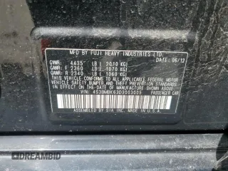 2013 Subaru Legacy Limited with VIN 4S3BMBK63D3003005, listed as a Copart auction lot 54014055 with 101,414 mi miles and Clean Title. Bid and sale history available at DreamBid. Image 12.