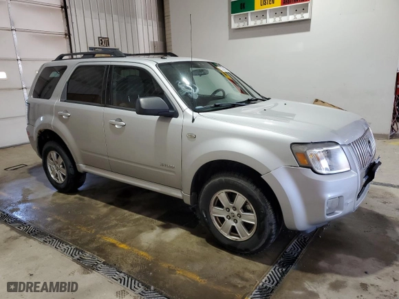 2008 Mercury Mariner with VIN 4M2CU81Z18KJ45619, listed as a Copart auction lot 52230575 with 255,957 mi miles and Salvage Title. Bid and sale history available at carsss.com. Image 4.