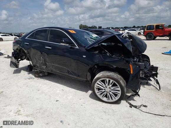 2022 Cadillac CT4 Premium Luxury with VIN 1G6DB5RK5N0121257, listed as a Copart auction lot 70191444 with 0 mi miles and Non Repairable. Bid and sale history available at carsss.com. Image 4.