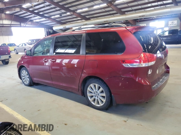 2011 Toyota Sienna XLE with VIN 5TDDK3DCXBS021858, listed as a Copart auction lot 52553825 with 198,742 mi miles and Clean Title. Bid and sale history available at carsss.com. Image 2.