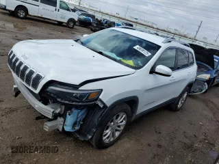 2019 Jeep Cherokee Latitude with VIN 1C4PJLCX9KD129940, listed as a Copart auction lot 49899125 with 48,175 mi miles and Salvage Title. Bid and sale history available at carsss.com. Image 1.