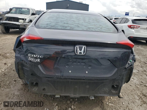2020 Honda Civic LX with VIN 2HGFC2F62LH594407, listed as a Copart auction lot 51009925 with Not Provided miles and Salvage Title. Bid and sale history available at DreamBid. Image 6.