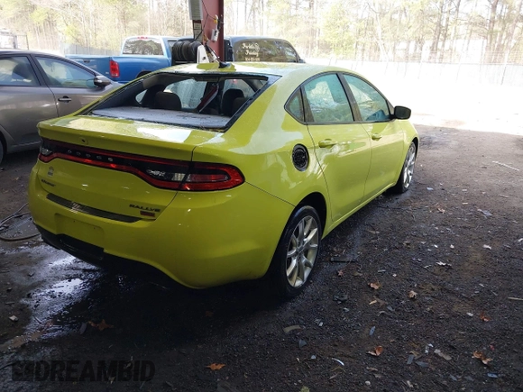 2013 Dodge Dart SXT with VIN 1C3CDFBH9DD153048, listed as a IAAI auction lot 41912349 with 134,666 mi miles. Bid and sale history available at carsss.com. Image 4.