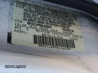 2010 Nissan Versa 1.6 with VIN 3N1CC1AP0AL468324, listed as a Copart auction lot 80086414 with 183,422 mi miles and Salvage Title. Bid and sale history available at carsss.com. Image 12.