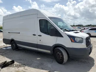 2017 Ford Transit Cargo with VIN 1FTBW3XG8HKA27569, listed as a Copart auction lot 41877665 with 207,932 mi miles and Salvage Title. Bid and sale history available at carsss.com. Image 4.