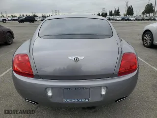 2005 Bentley Continental GT with VIN SCBCR63W55C027824, listed as a Copart auction lot 51500965 with 66,338 mi miles and Clean Title. Bid and sale history available at carsss.com. Image 6.