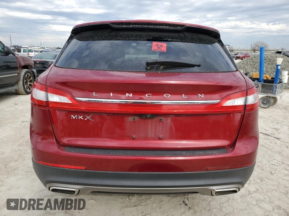2016 Lincoln MKX Reserve with VIN 2LMTJ6LR9GBL51411, listed as a Copart auction lot 89399635 with 26,018 mi miles and Clean Title. Bid and sale history available at DreamBid. Image 6.
