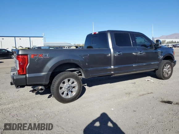 2017 Ford F-350 Platinum with VIN 1FT8W3BT2HEF16434, listed as a Copart auction lot 47240165 with 99,219 mi miles and Salvage Title. Bid and sale history available at DreamBid. Image 3.